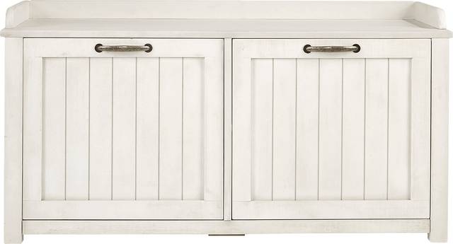 Bullace White Accent Bench - Thumbnail - Image 2