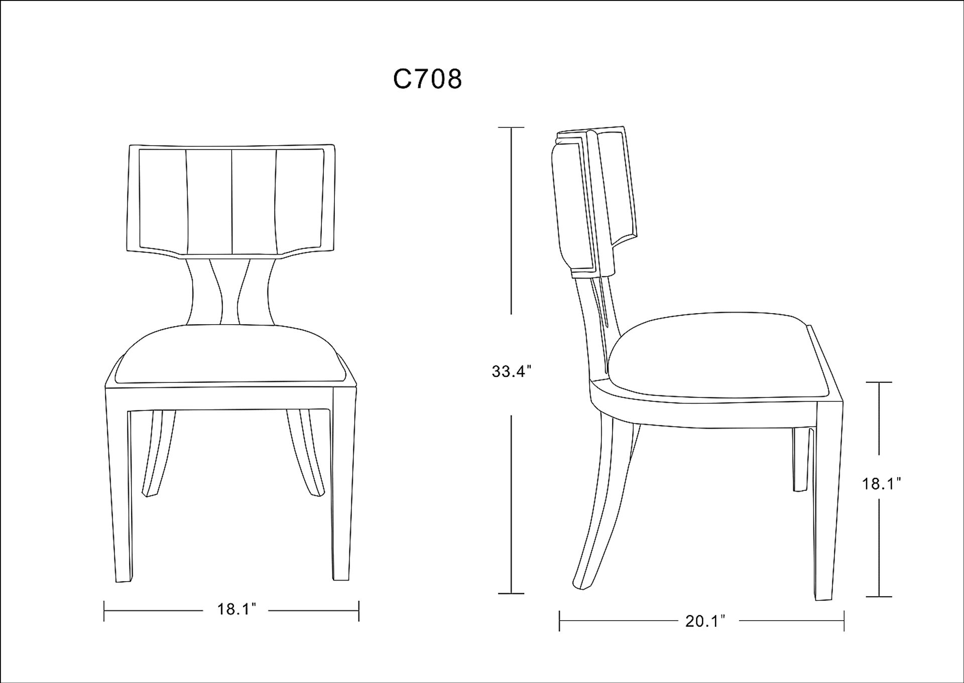 Bullnite Silver Side Chair, Set of 2 - Image 4