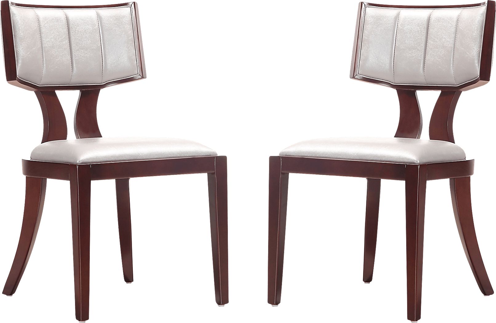 Bullnite Silver Side Chair, Set of 2