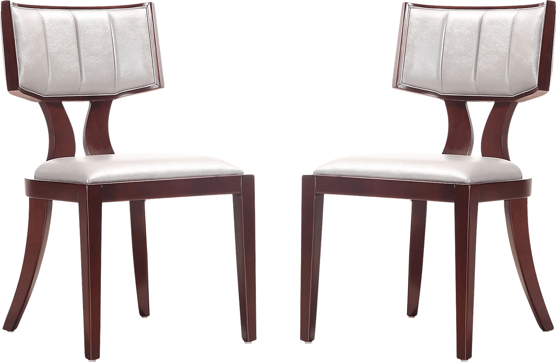 Bullnite Silver Side Chair, Set of 2 - Image 1