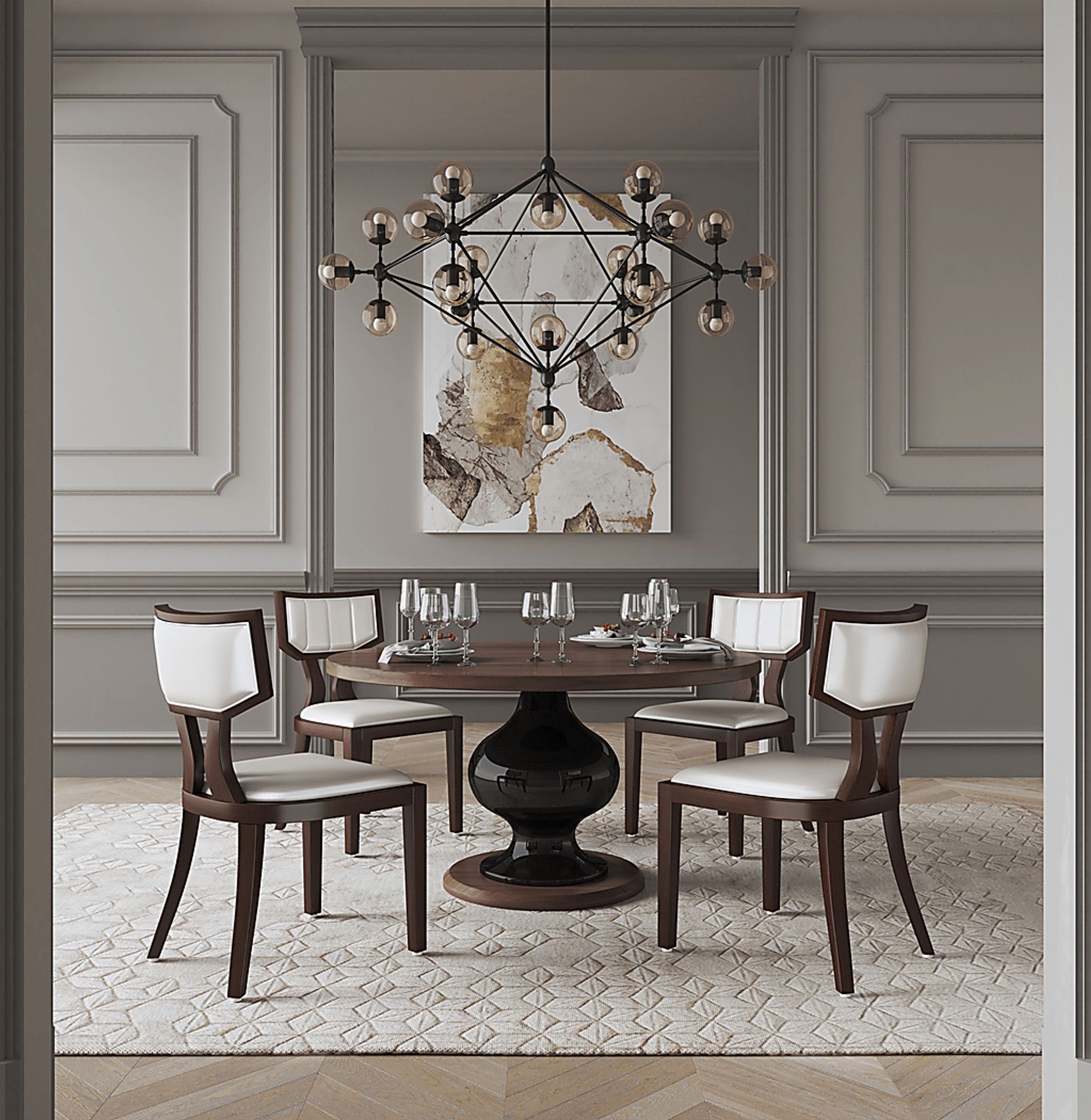 Bullnite White Side Chair, Set of 2 - Image 2