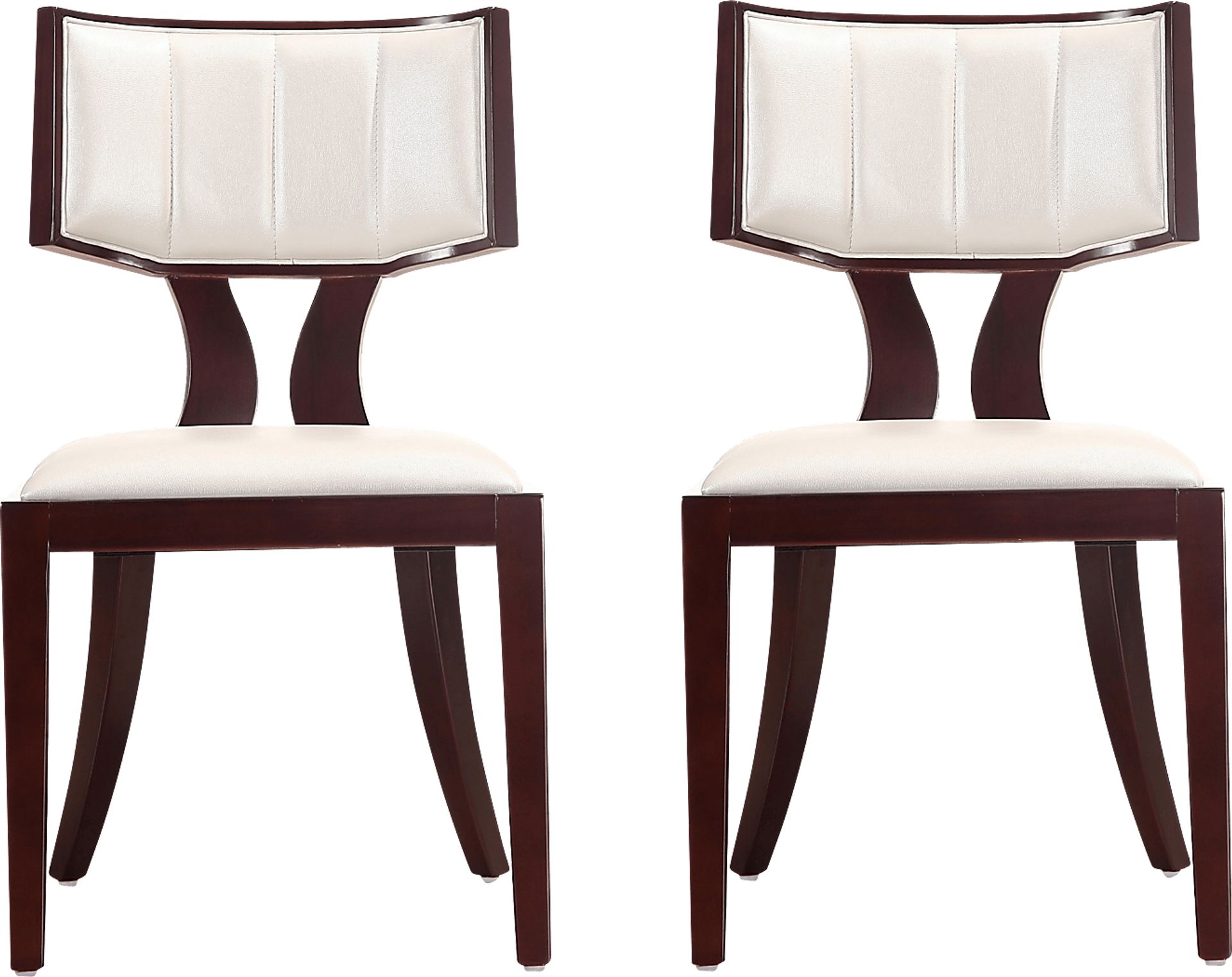 Bullnite White Side Chair, Set of 2 - Image 1