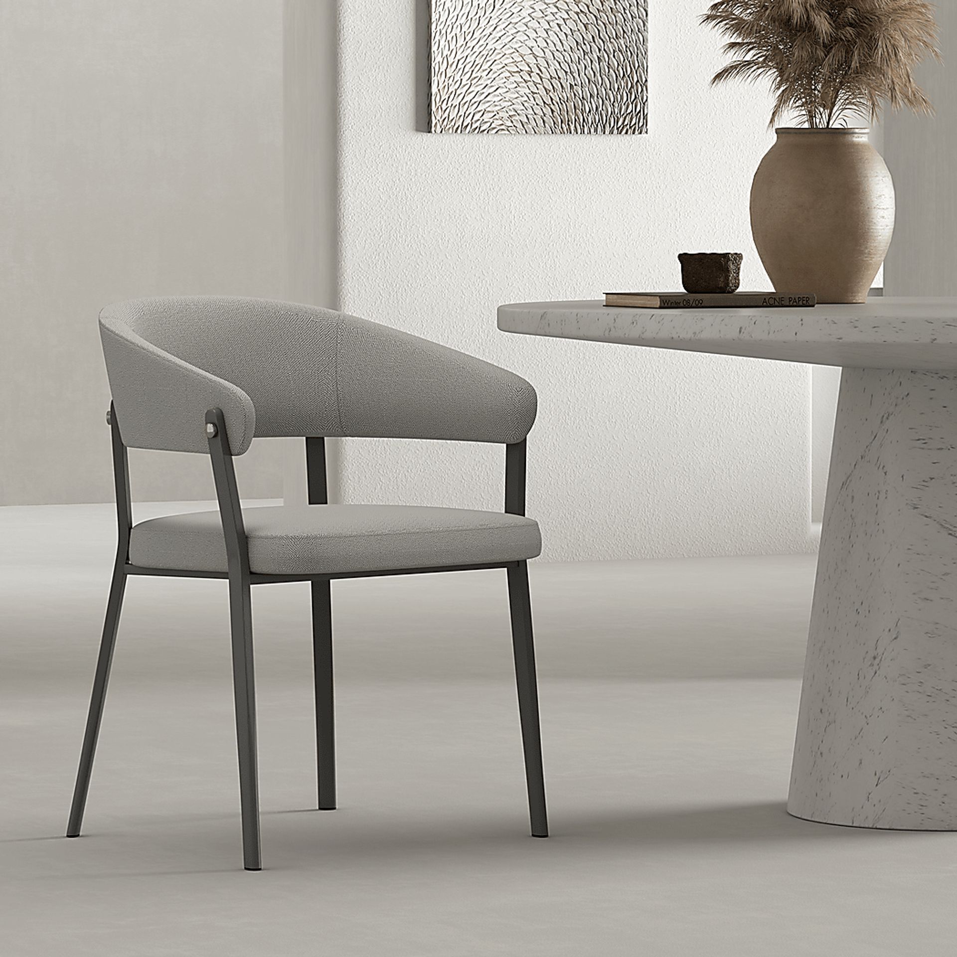 Bullworldy Gray Arm Chair - Image 2