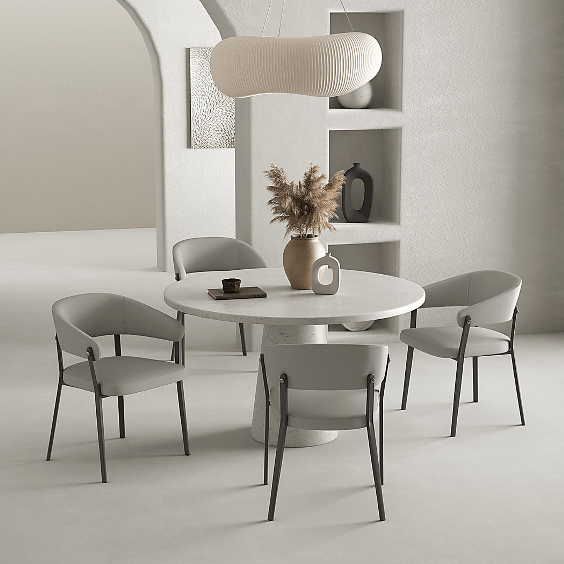 Bullworldy Gray Arm Chair - Image 3