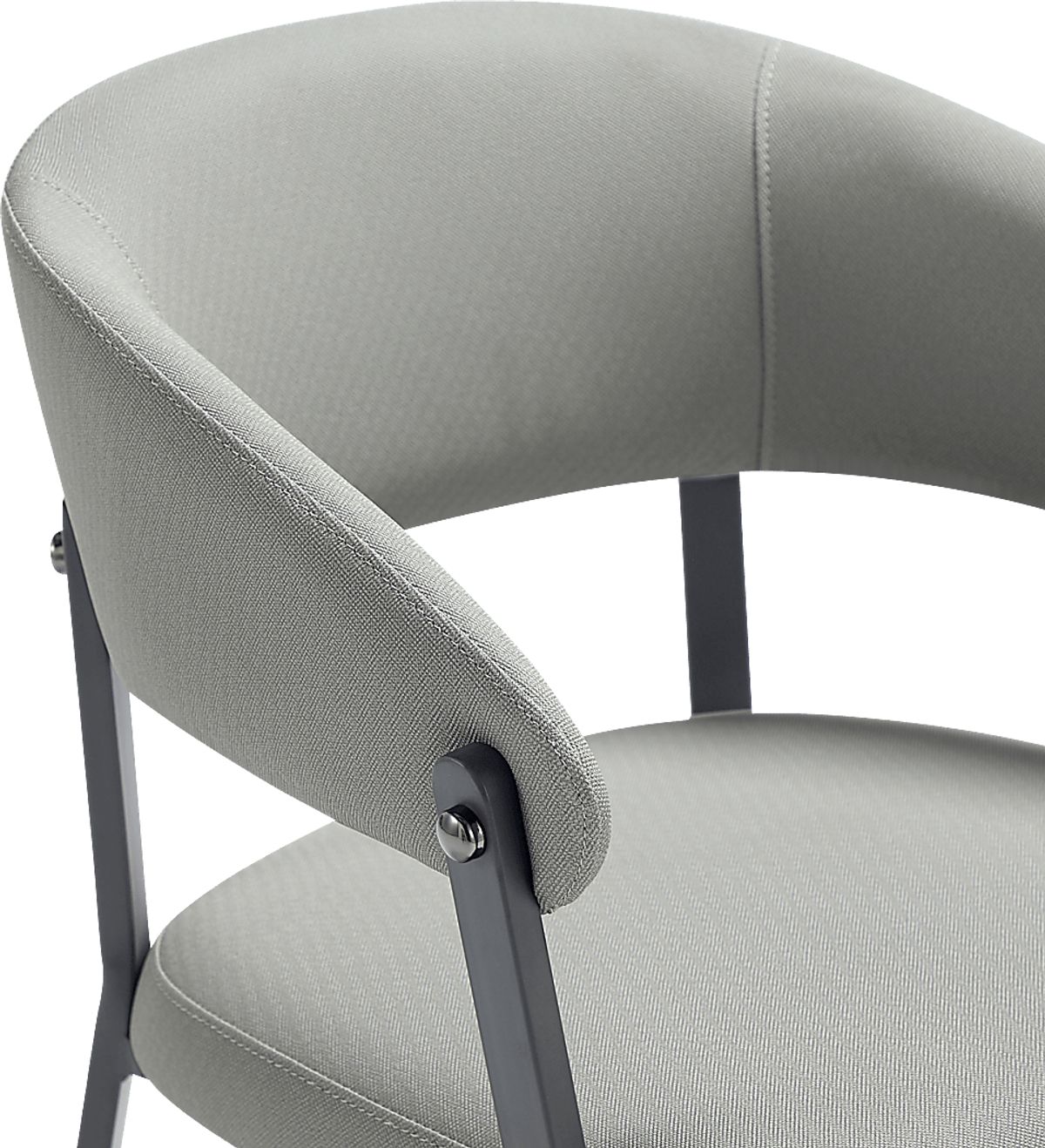 Bullworldy Gray Vinyl Fabric Arm Chair | Rooms to Go