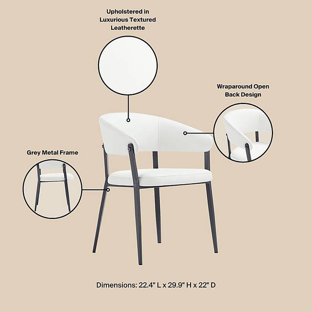 Bullworldy White Arm Chair - Thumbnail - Image 8