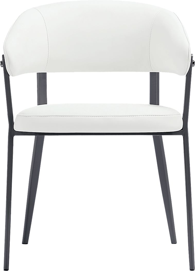 Bullworldy White Arm Chair