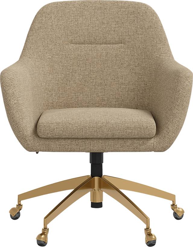 Bulwer Beige Desk Chair - Thumbnail - Image 2