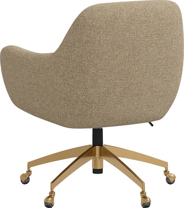 Bulwer Beige Desk Chair - Thumbnail - Image 4
