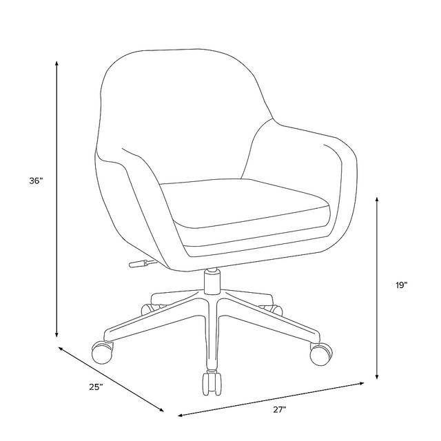 Bulwer Beige Desk Chair - Thumbnail - Image 6