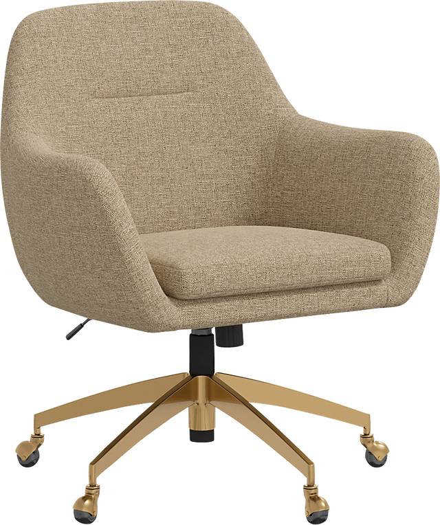 Bulwer Beige Desk Chair - Thumbnail - Image 1