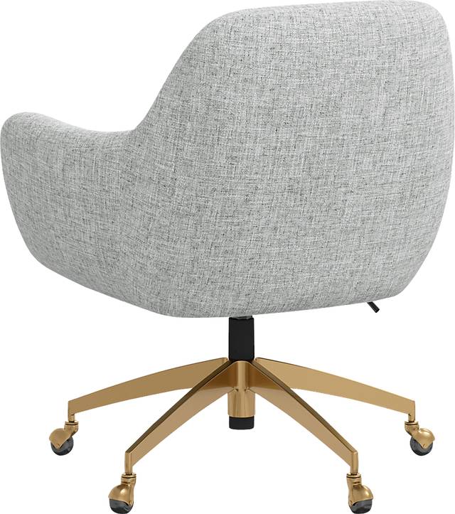 Bulwer Gray Desk Chair - Thumbnail - Image 4