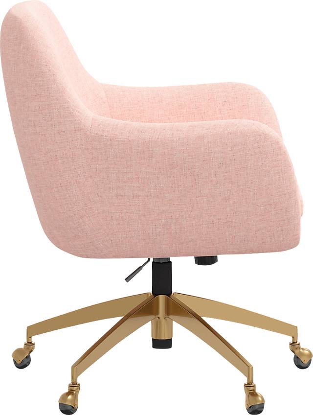 Bulwer Pink Desk Chair - Thumbnail - Image 3