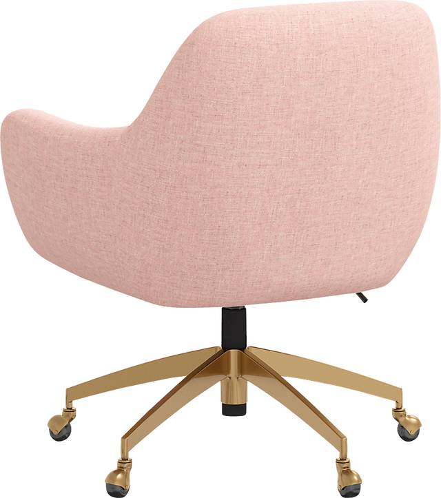Bulwer Pink Desk Chair - Thumbnail - Image 4