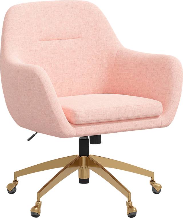 Bulwer Pink Desk Chair - Thumbnail - Image 1