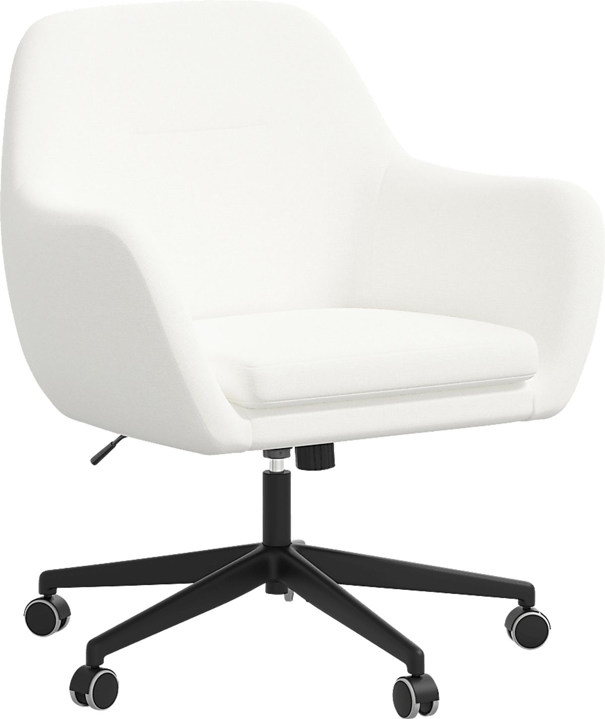 Bulwer White Linen,Polyester Fabric Desk Chair Rooms to Go