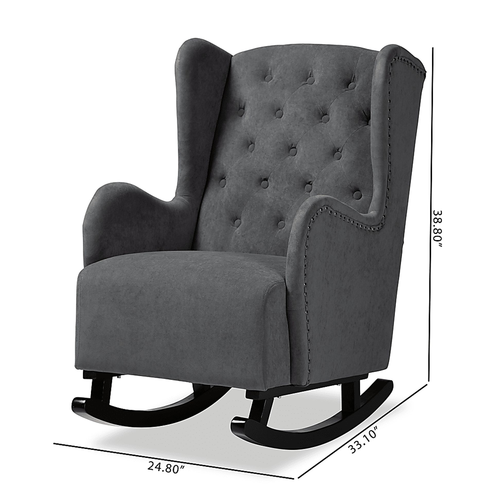 Bumelia Gray Rocking Chair - Image 11
