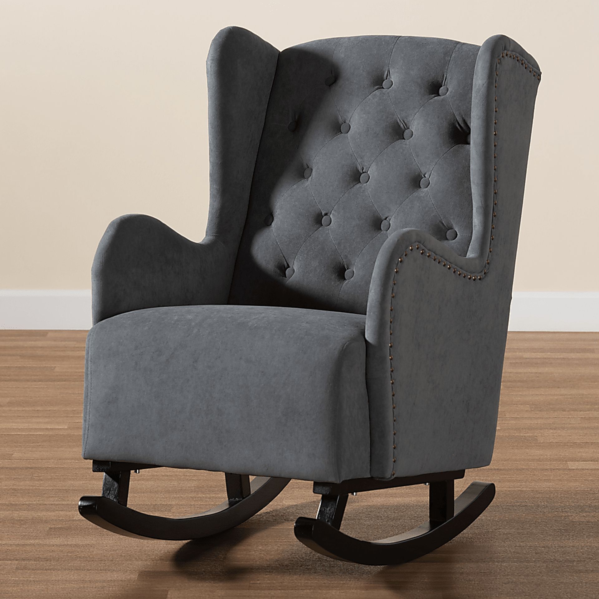 Bumelia Gray Rocking Chair - Image 8