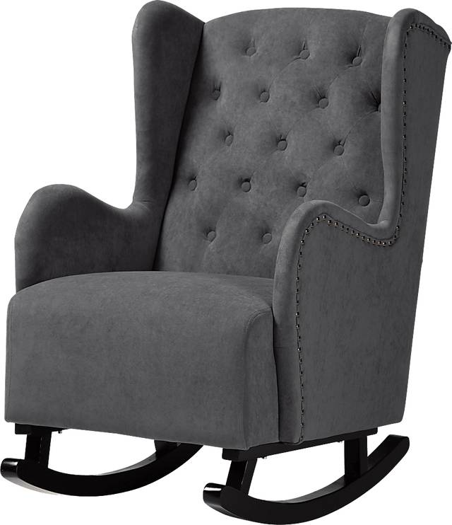 Bumelia Gray Rocking Chair - Thumbnail - Image 1