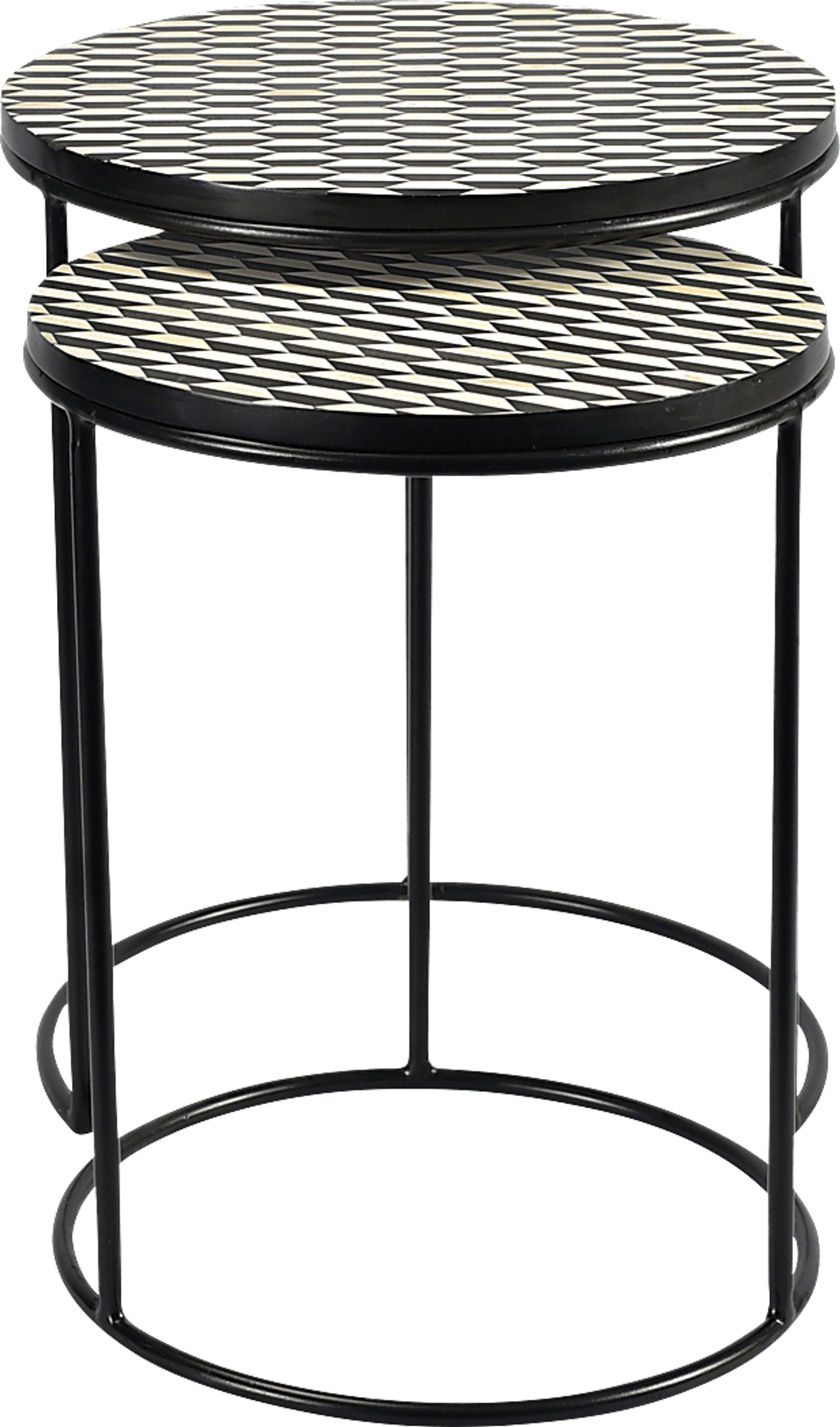 Bunce Black Nesting Tables, Set of 2 - Image 2