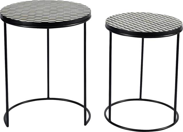 Bunce Black Nesting Tables, Set of 2 - Thumbnail - Image 3