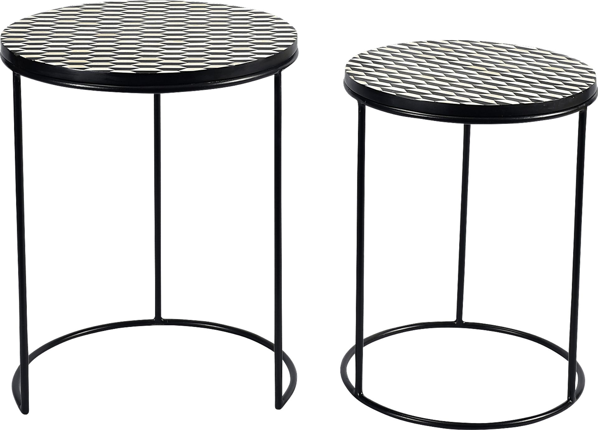 Bunce Black Nesting Tables, Set of 2 - Image 3