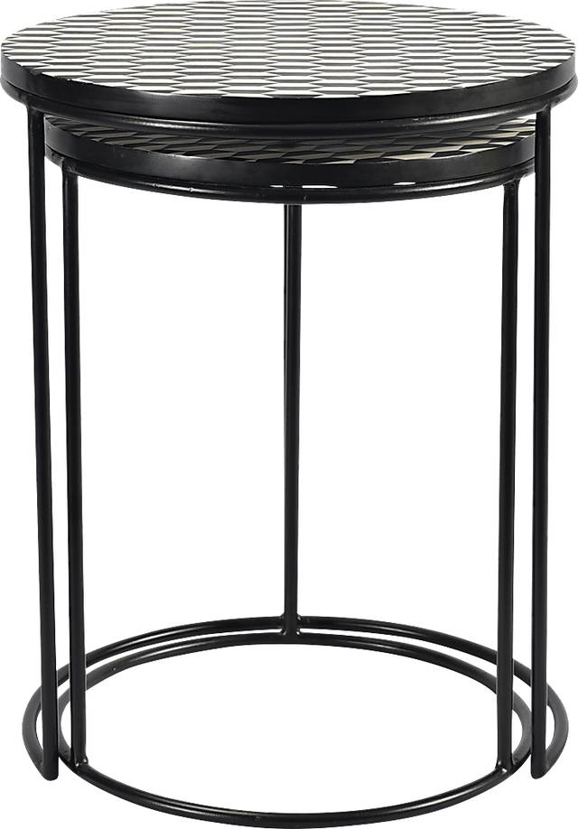 Bunce Black Nesting Tables, Set of 2 - Thumbnail - Image 6