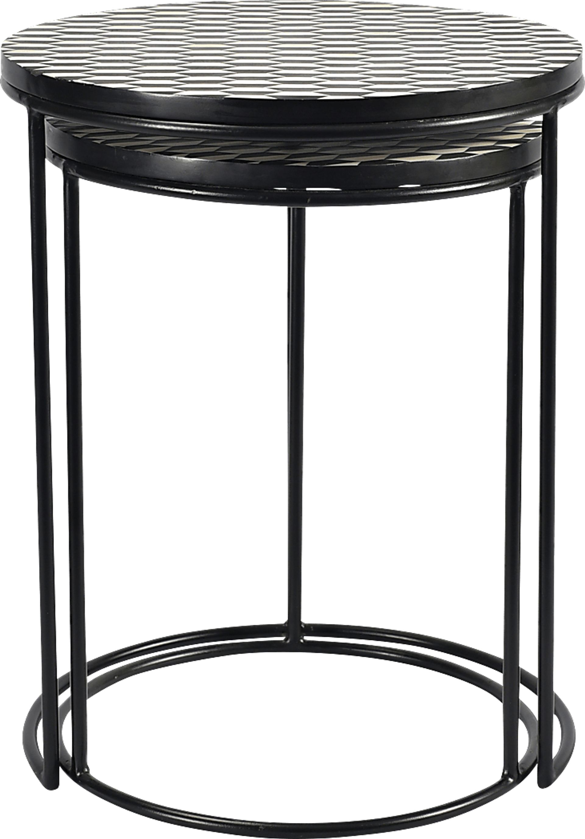 Bunce Black Nesting Tables, Set of 2 - Image 6