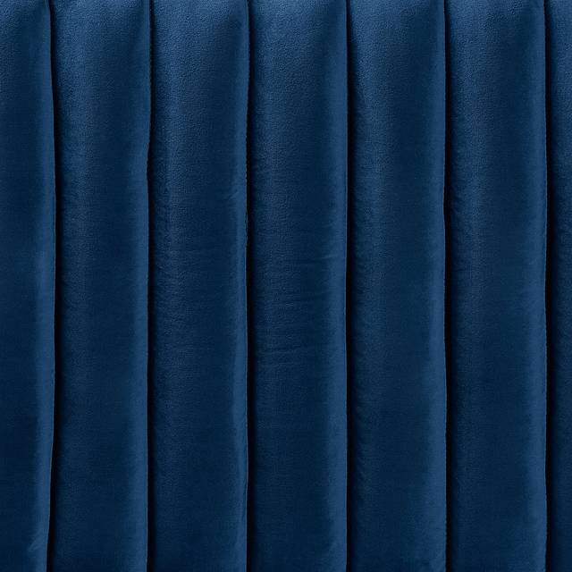 Bunchberry Navy Queen Upholstered Headboard - Thumbnail - Image 5
