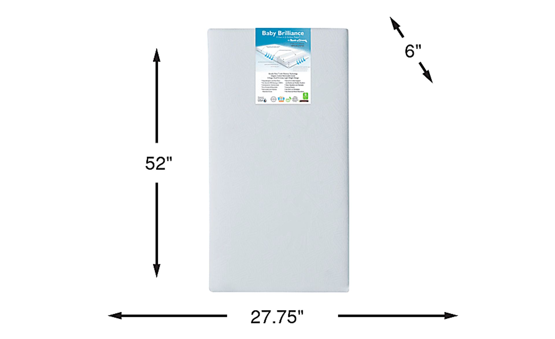 Dimension Image. Please refer to the Dimension Tab on this page for dimension details.