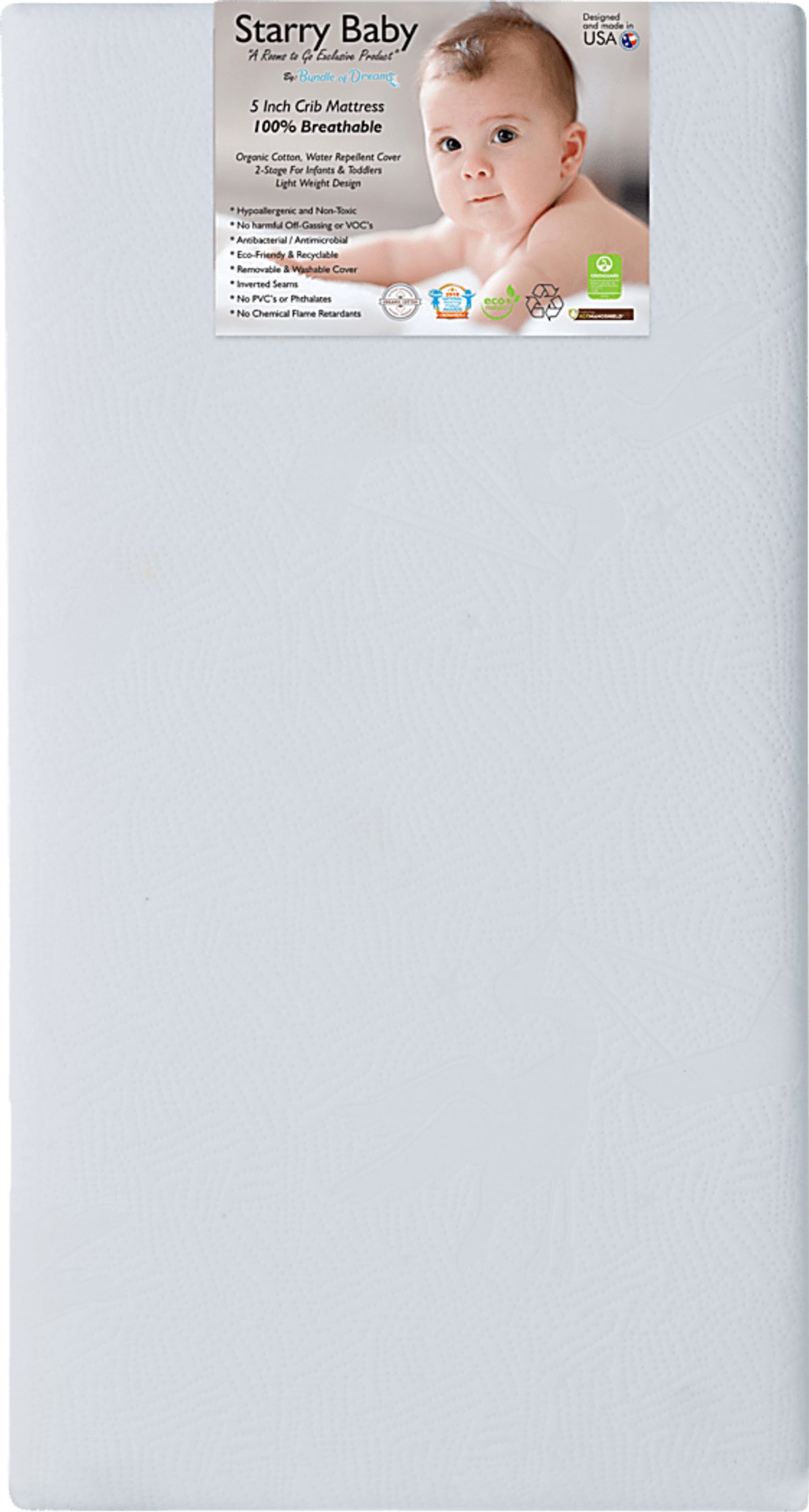 Bundle Of Dreams Starry Baby Crib Mattress Rooms to Go