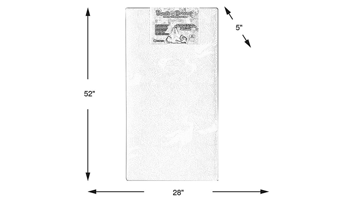 Bundle Of Dreams Starry Baby Crib Mattress Rooms to Go