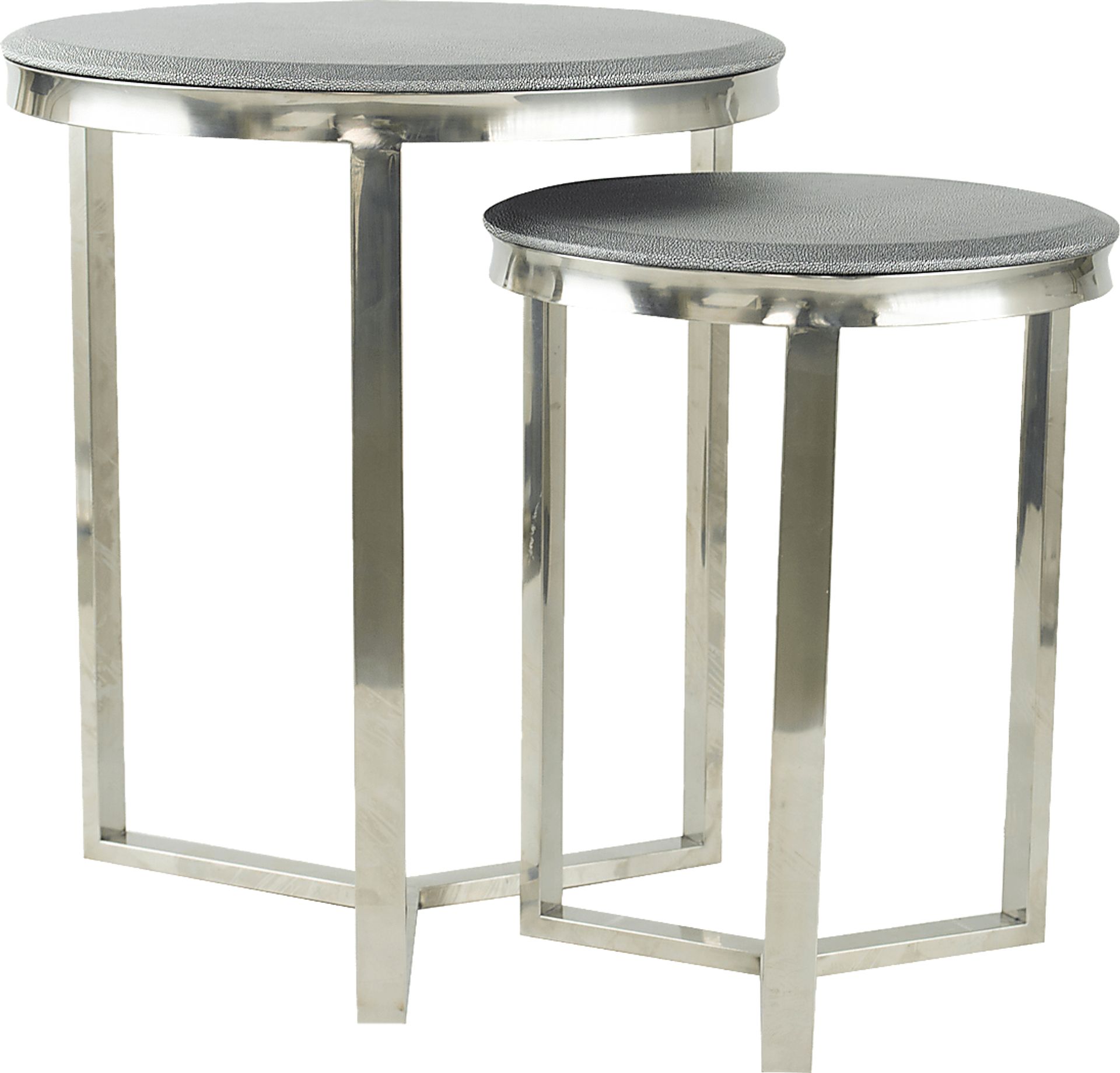 Bundoran Silver Nesting Table, Set of 2 - Image 1