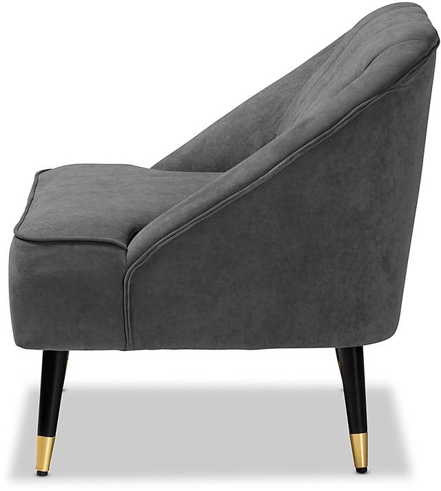 Bunehe Gray Accent Chair - Thumbnail - Image 3