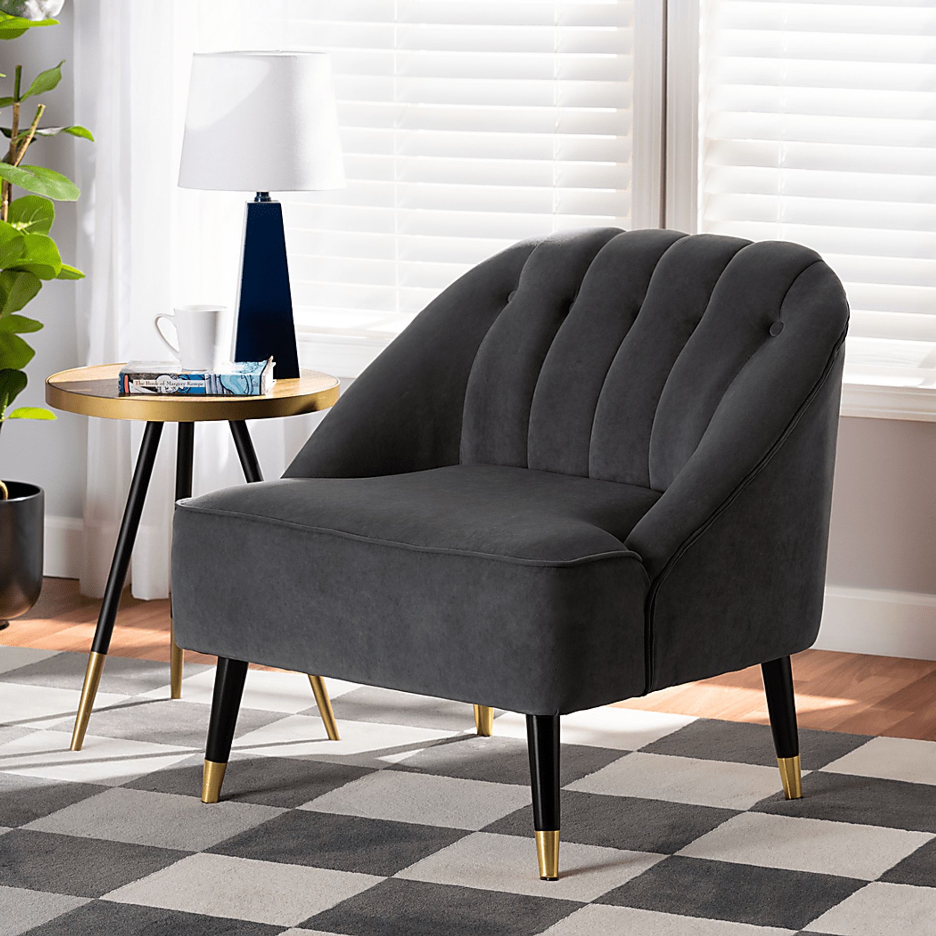 Bunehe Gray Accent Chair - Image 8