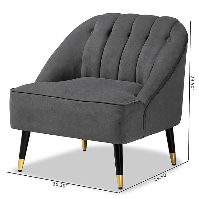 Bunehe Gray Accent Chair - Thumbnail - Image 10