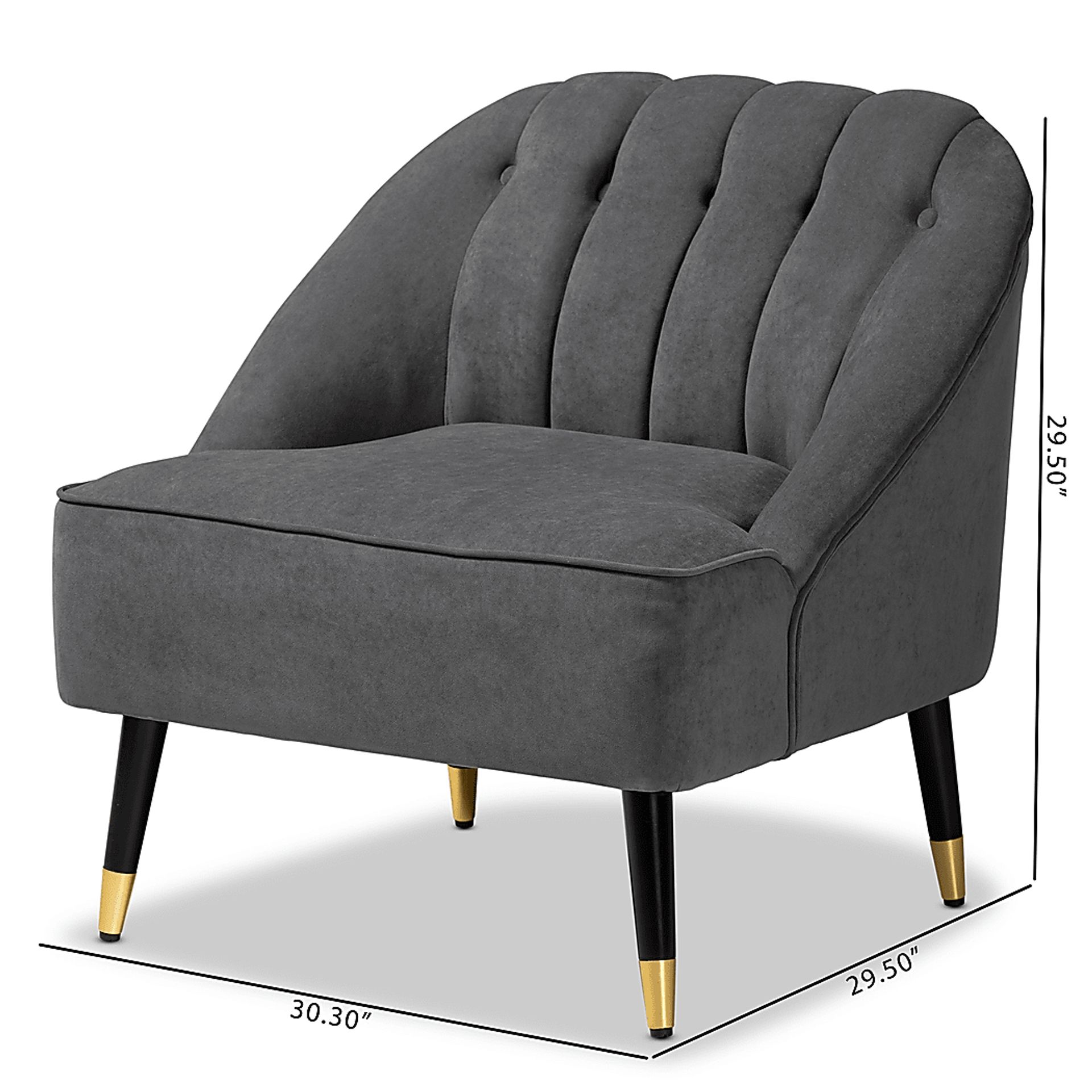 Bunehe Gray Accent Chair - Image 10
