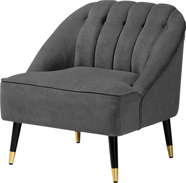 Bunehe Gray Accent Chair - Thumbnail - Image 1