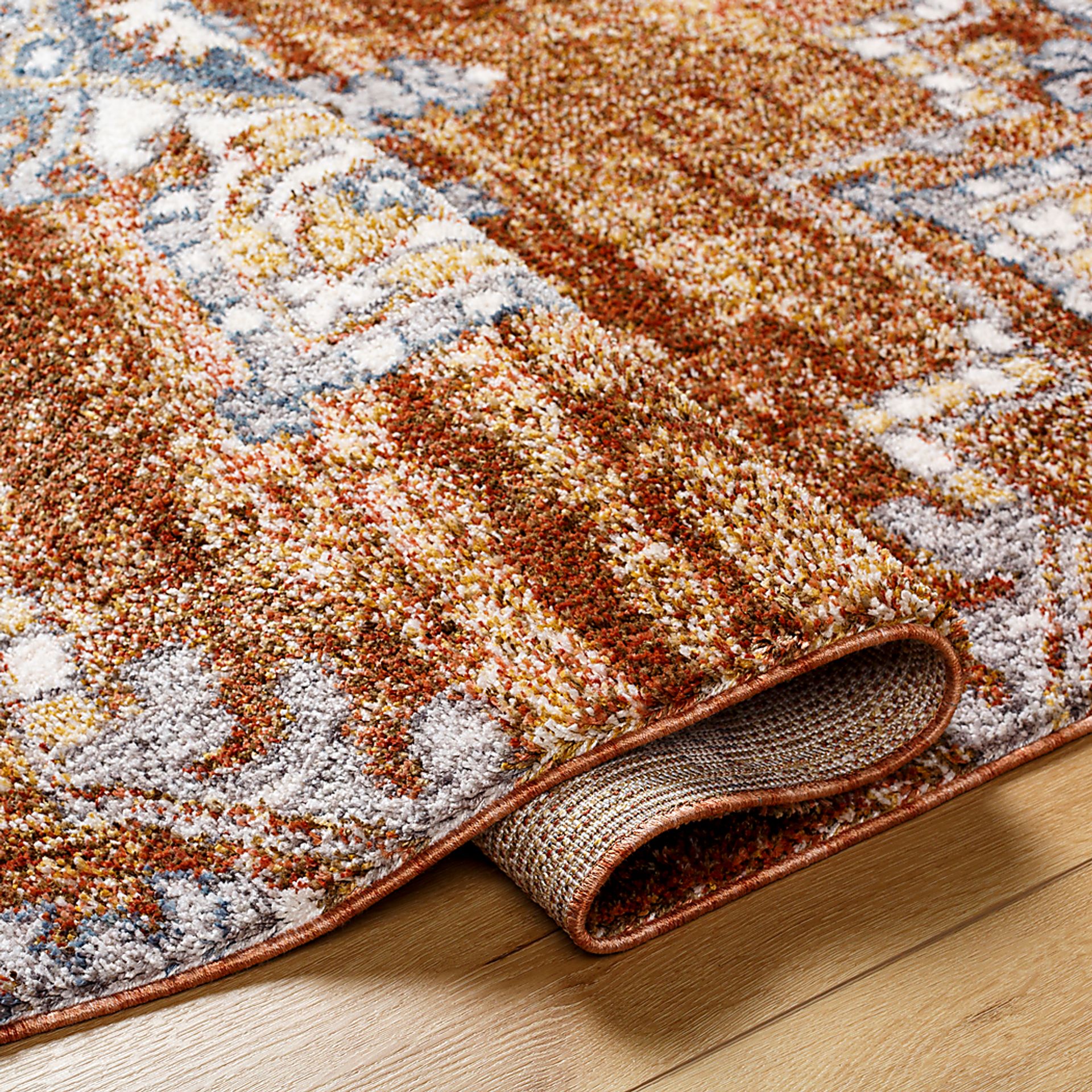 Bungori Orange 5'3 x 7' Area Rug - Image 4