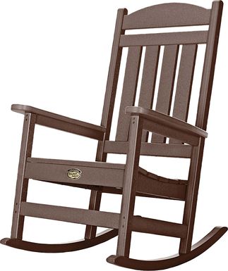 Pawleys Island Bunlou Brown Outdoor Rocking Chair
