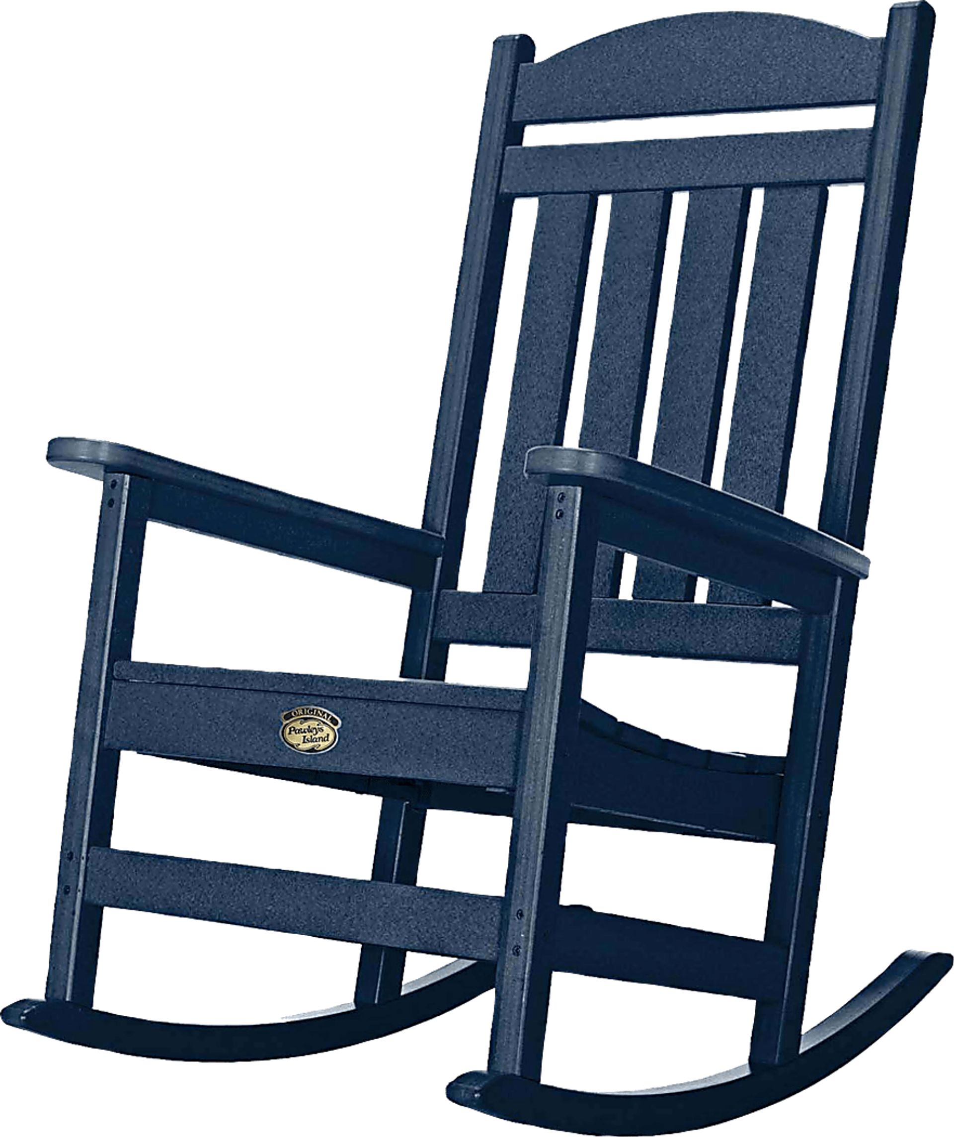 Pawleys Island Bunlou Navy Outdoor Rocking Chair - Image 1