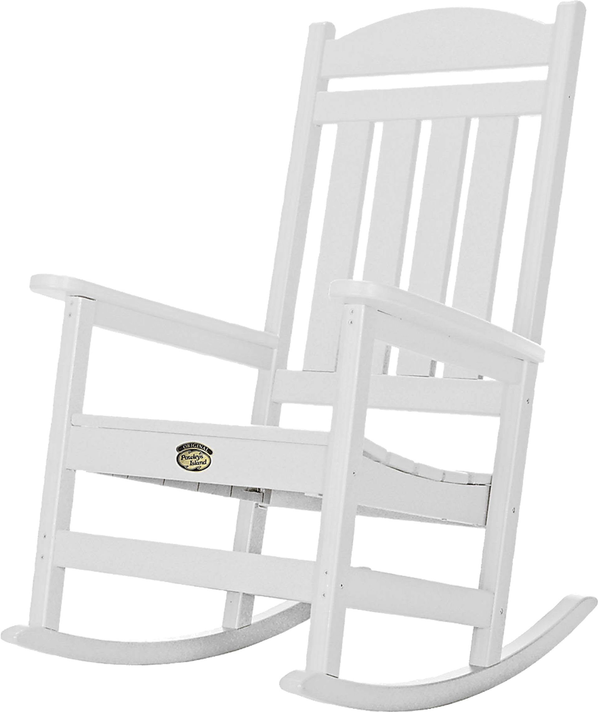 Bunlou White Plastic Outdoor Rocking Chair | Rooms to Go