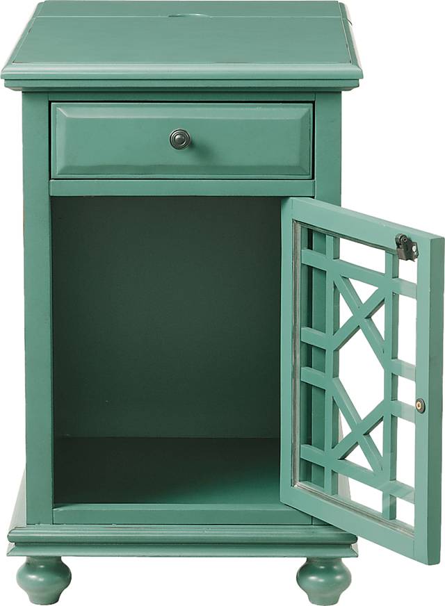 Bunyard Blue Chairside Table - Thumbnail - Image 2