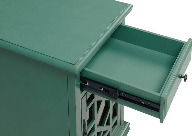 Bunyard Blue Chairside Table - Thumbnail - Image 4