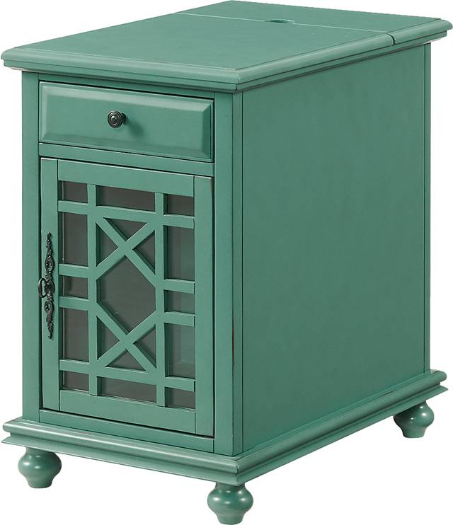 Bunyard Blue Chairside Table - Thumbnail - Image 1