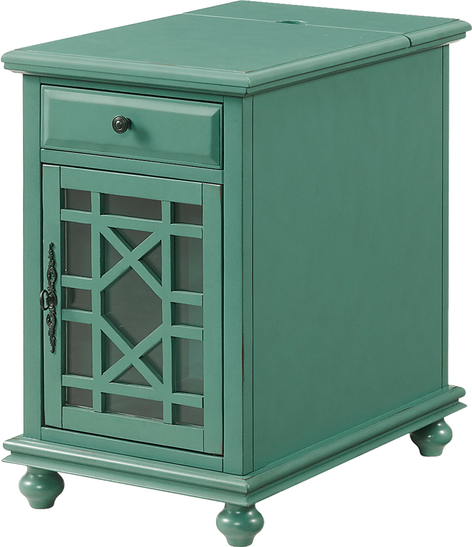 Bunyard Blue Chairside Table - Image 1