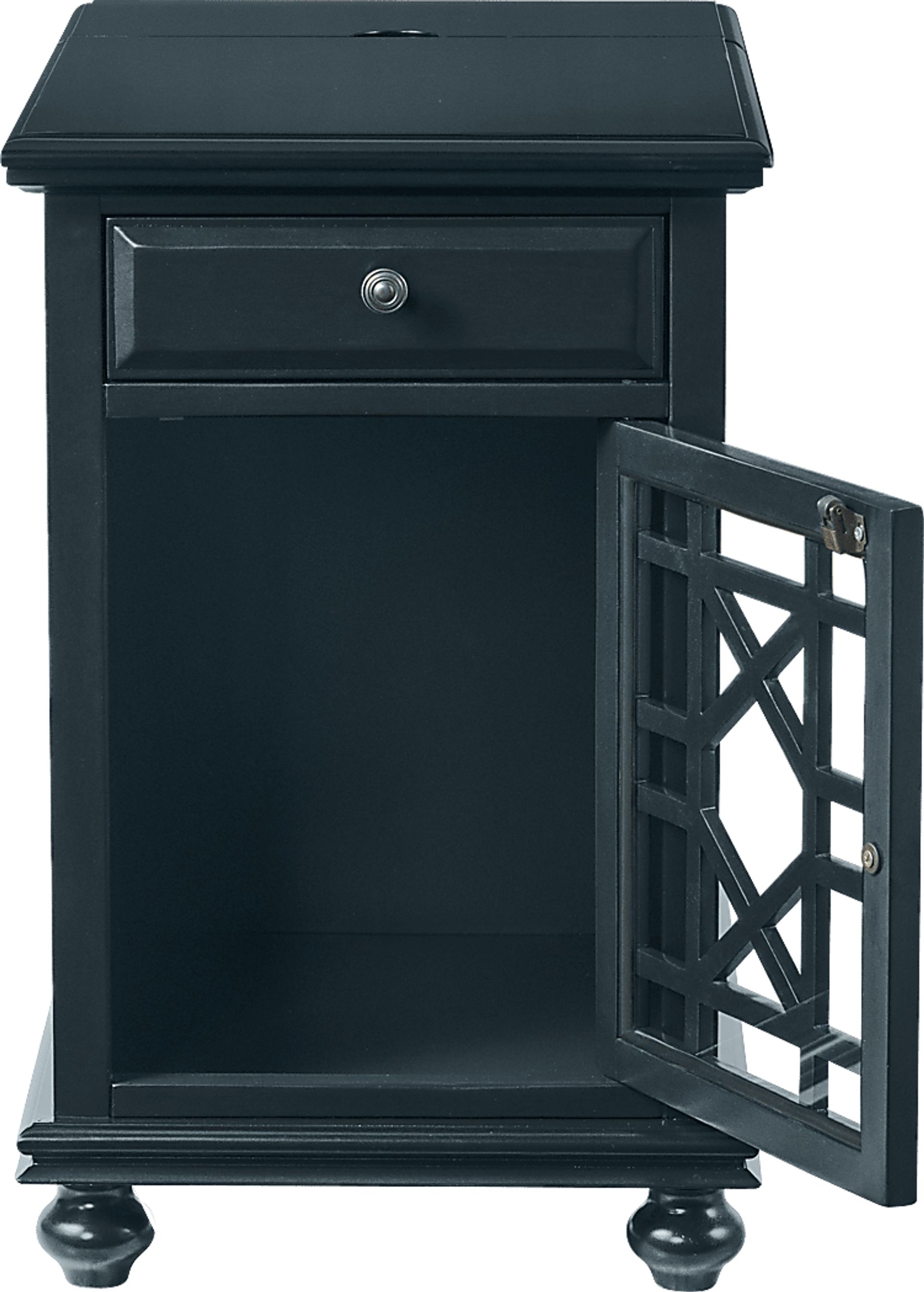 Bunyard Navy Blue Chairside Table - Image 2