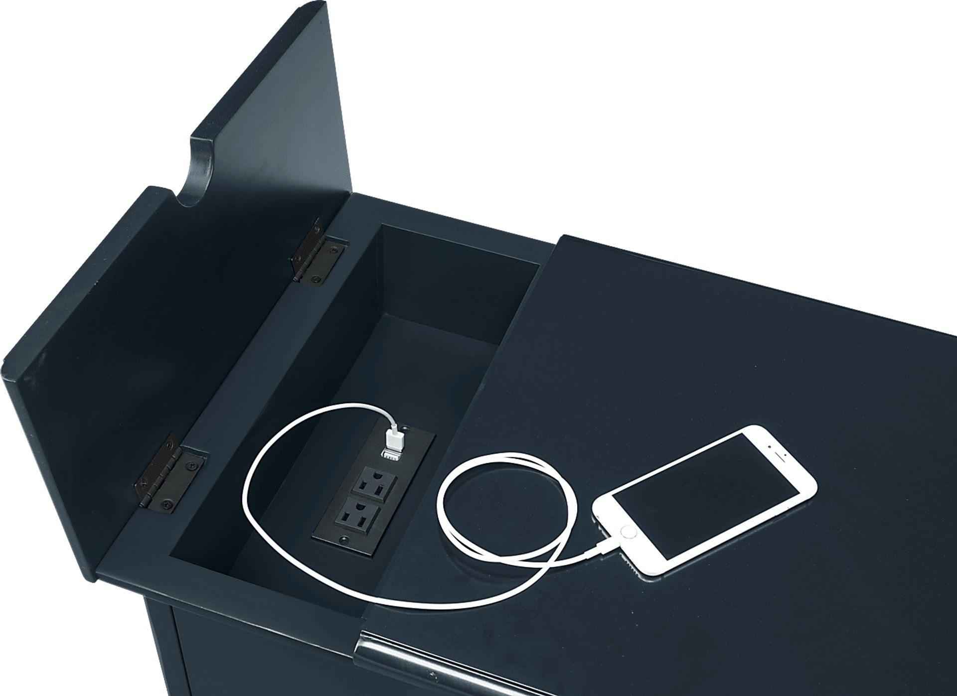 Bunyard Navy Blue Chairside Table - Image 7