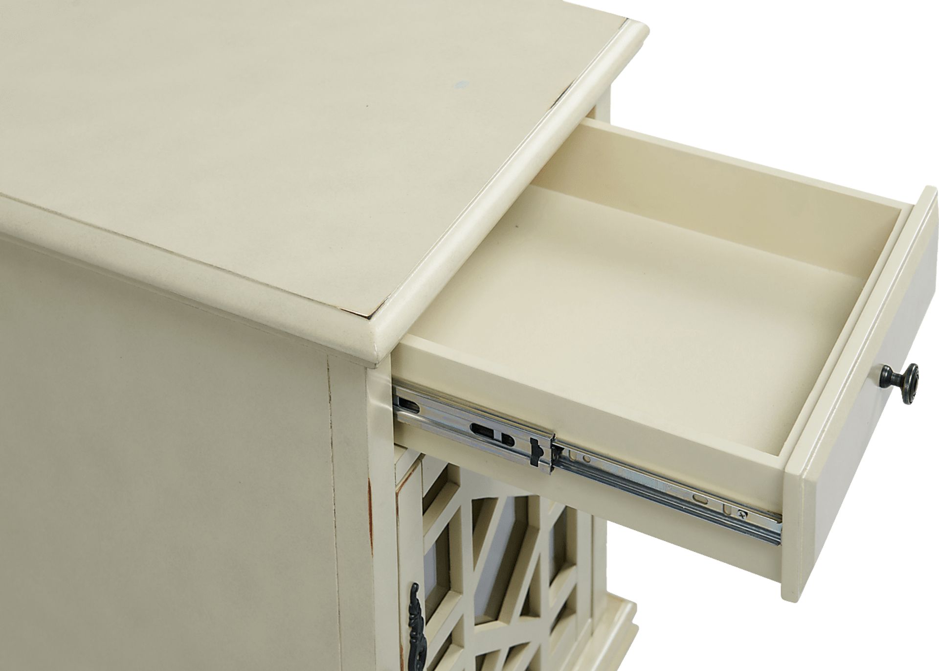 Bunyard White Chairside Table - Image 5