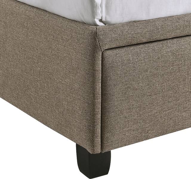 Burchell Brown Queen Platform Storage Bed - Thumbnail - Image 11